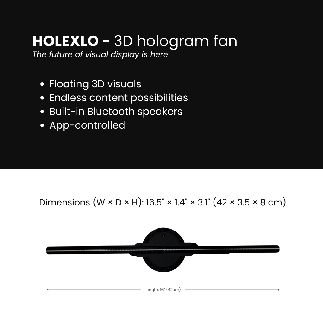 HOLEXLO 3D Holographic Display